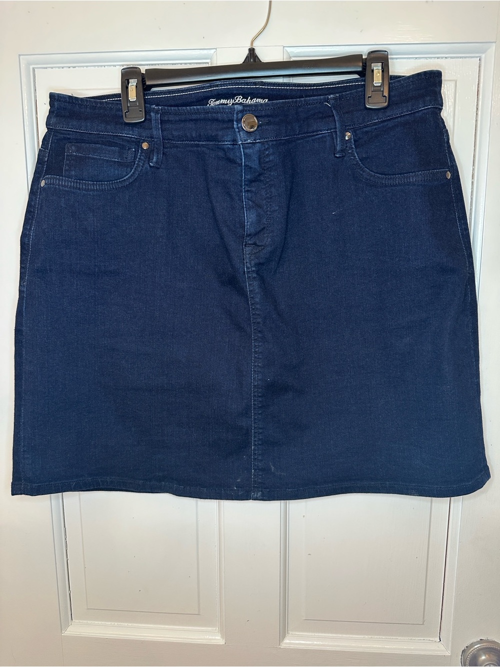 Tommy Bahama Boracay Indigo Short Skirt - Dark Indigo size 16 EUC